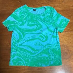 Marble pattern t shirt